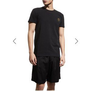 NWT Versace Black Medusa Logo Cotton T-Shirt XS